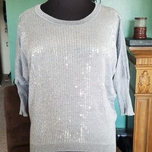 Silver light weight sweater